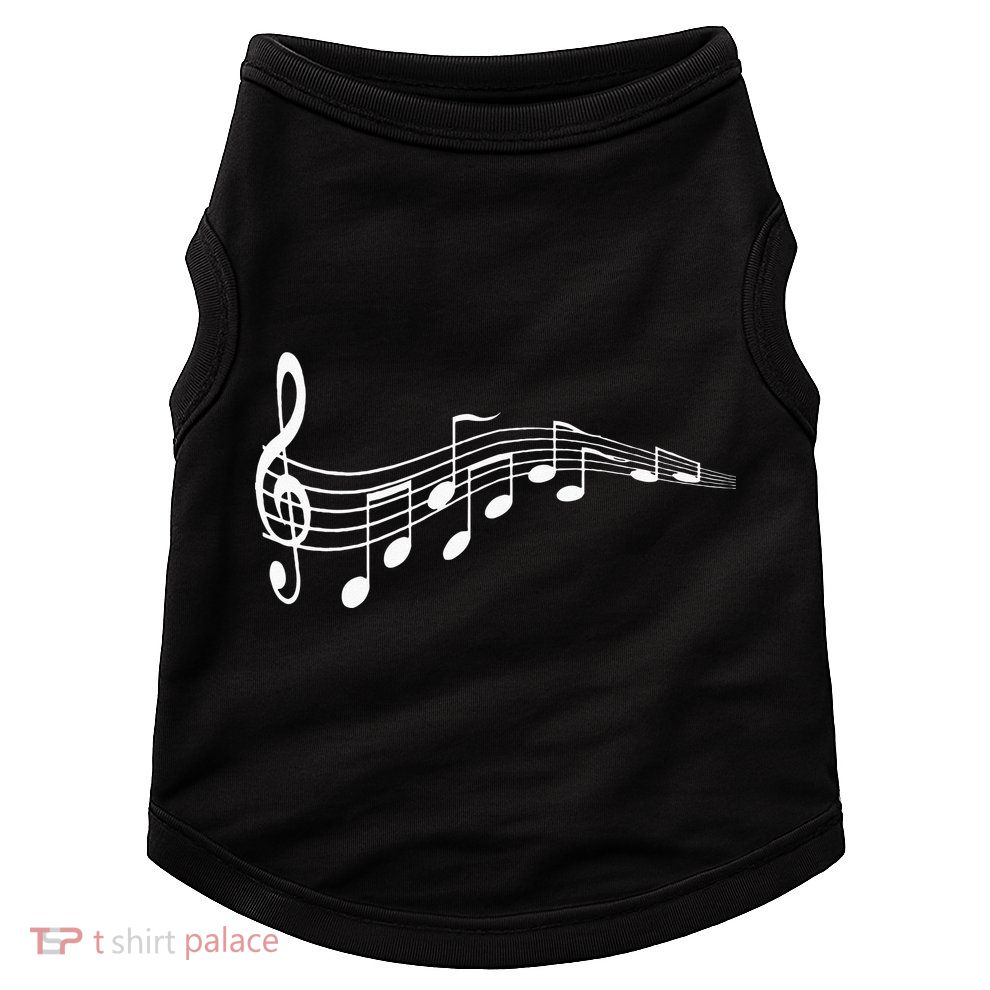 Musical Notes Music Dad Text In Treble Clef Doggie Tank