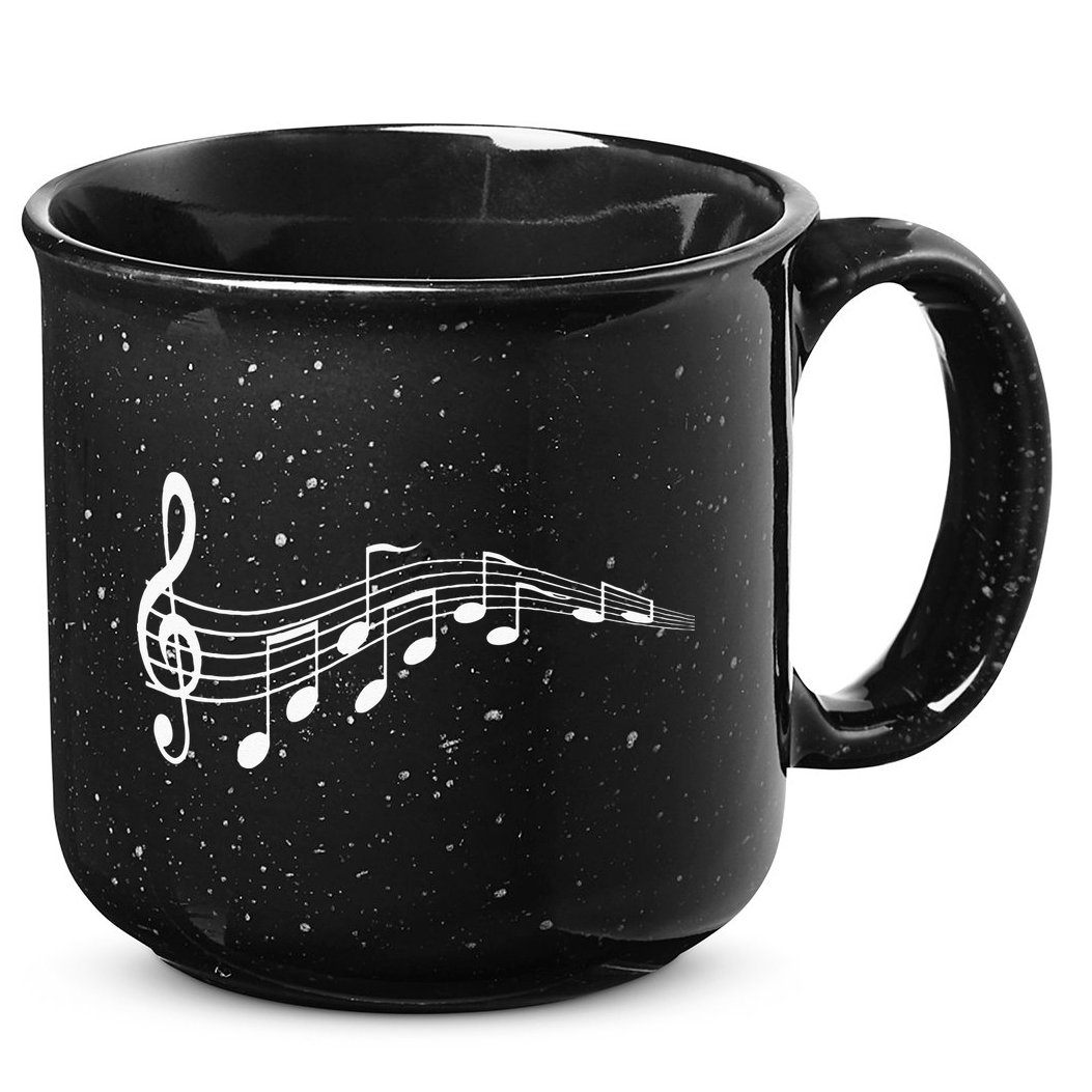 Musical Notes Music Dad Text In Treble Clef 15oz Campfire Ceramic Mug