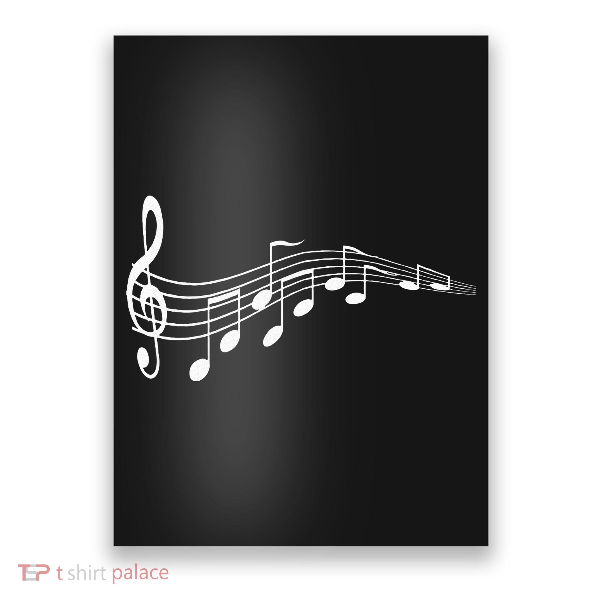 Musical Notes Music Dad Text In Treble Clef Poster