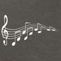 Musical Notes Music Dad Text In Treble Clef Cotton Canvas Backpack