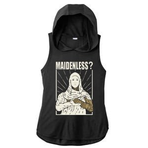 Maidenless No Maidens Ladies PosiCharge Tri-Blend Wicking Draft Hoodie Tank