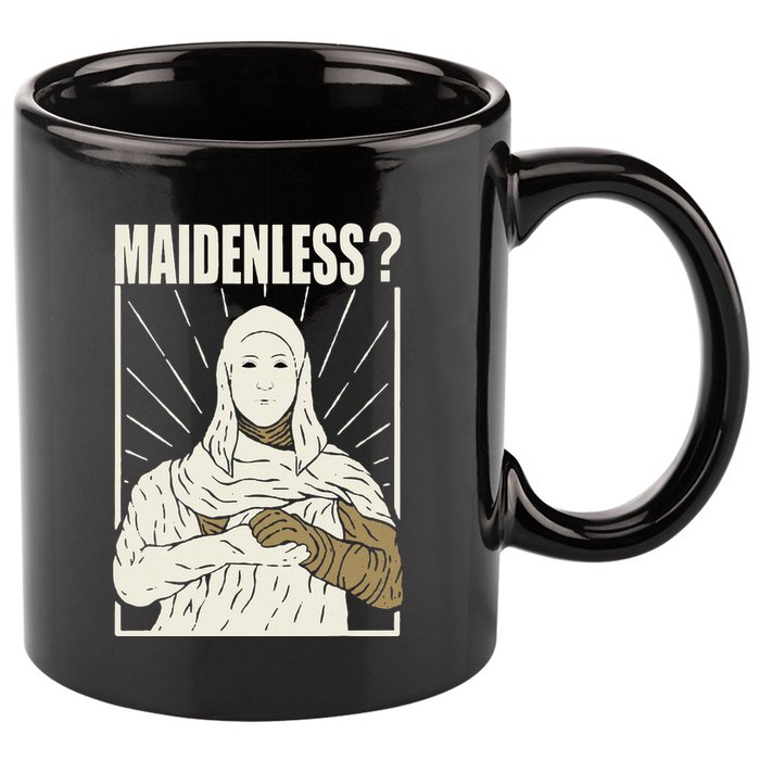 Maidenless No Maidens 11oz C Handle Ceramic Mug
