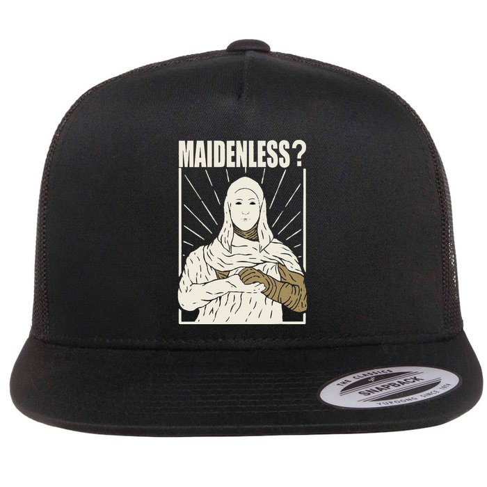 Maidenless No Maidens Flat Bill Trucker Hat