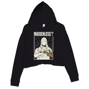 Maidenless No Maidens Crop Fleece Hoodie