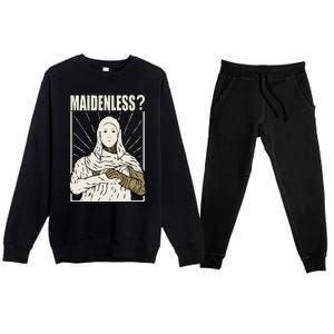 Maidenless No Maidens Premium Crewneck Sweatsuit Set