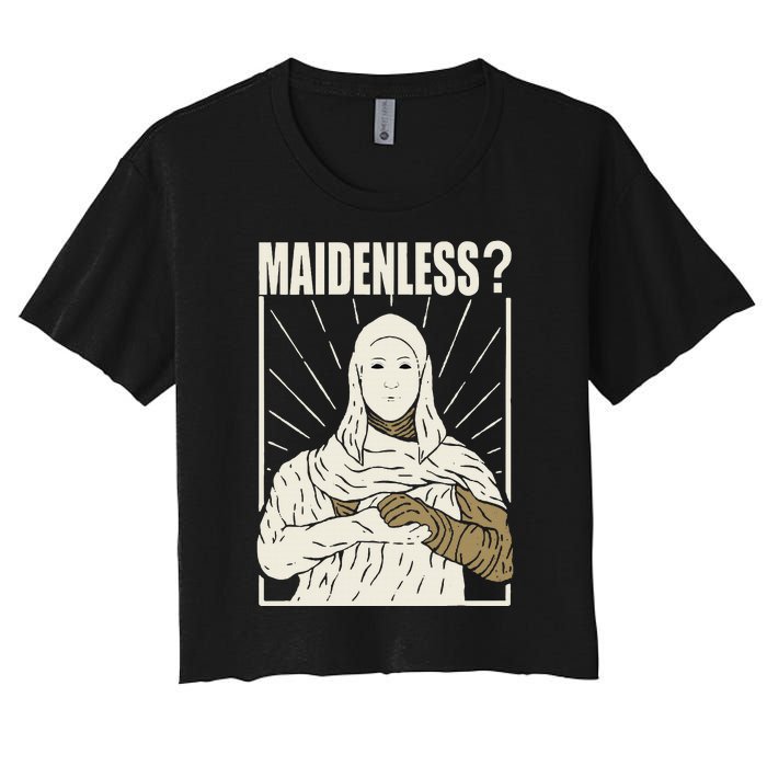 Maidenless No Maidens Women's Crop Top Tee