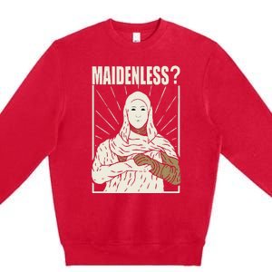 Maidenless No Maidens Premium Crewneck Sweatshirt