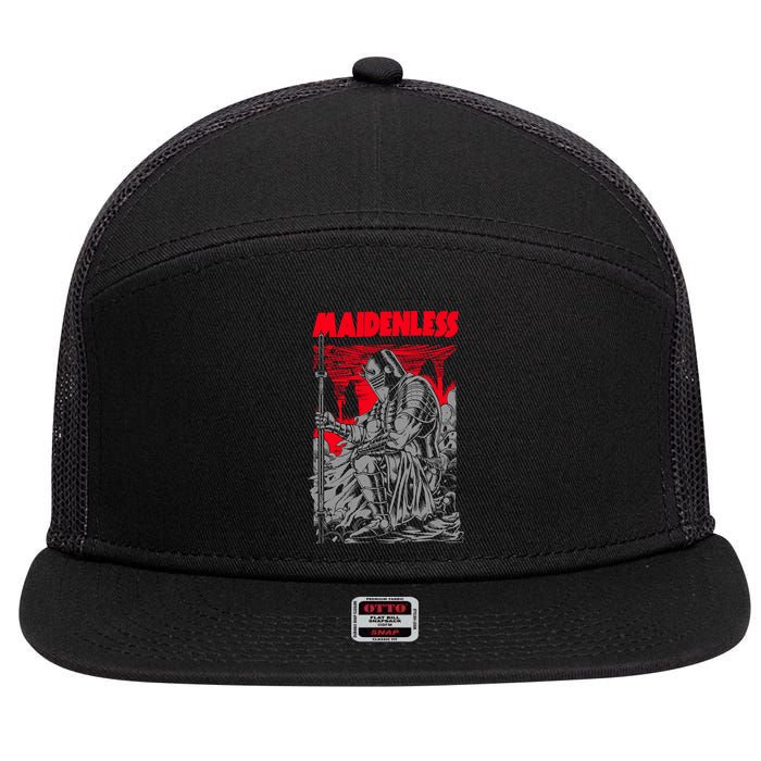 Maidenless | No Maidens 7 Panel Mesh Trucker Snapback Hat