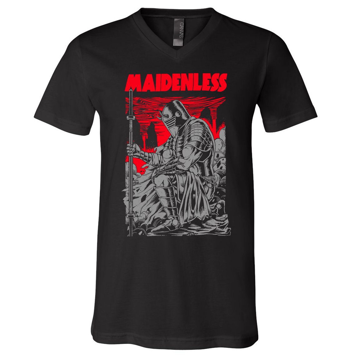 Maidenless | No Maidens V-Neck T-Shirt