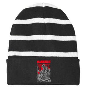 Maidenless | No Maidens Striped Beanie with Solid Band