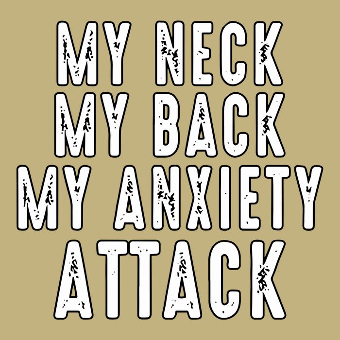 My Neck My Back My Anxiety Attack Cooling Performance Crew T-Shirt
