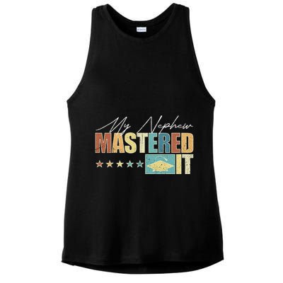 My Nephew Mastered It Class Of 2024 Vintage Masters Ladies PosiCharge Tri-Blend Wicking Tank