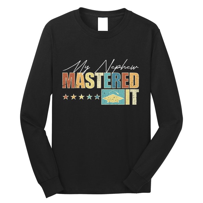 My Nephew Mastered It Class Of 2024 Vintage Masters Long Sleeve Shirt