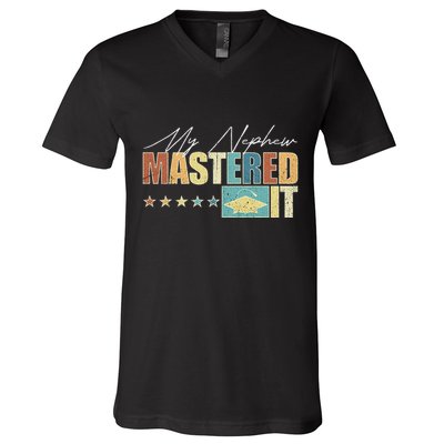 My Nephew Mastered It Class Of 2024 Vintage Masters V-Neck T-Shirt