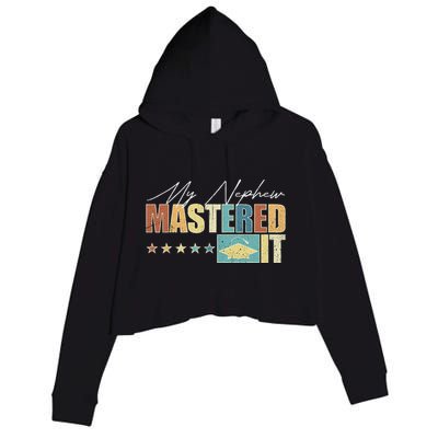 My Nephew Mastered It Class Of 2024 Vintage Masters Crop Fleece Hoodie