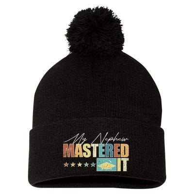 My Nephew Mastered It Class Of 2024 Vintage Masters Pom Pom 12in Knit Beanie