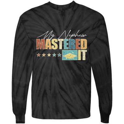 My Nephew Mastered It Class Of 2024 Vintage Masters Tie-Dye Long Sleeve Shirt