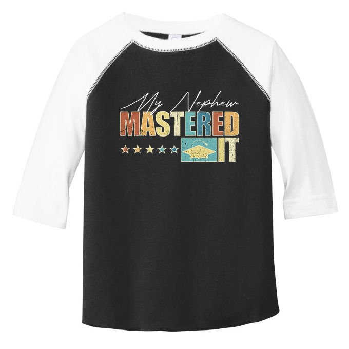 My Nephew Mastered It Class Of 2024 Vintage Masters Toddler Fine Jersey T-Shirt
