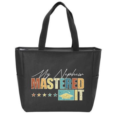 My Nephew Mastered It Class Of 2024 Vintage Masters Zip Tote Bag