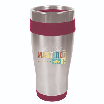 My Nephew Mastered It Class Of 2024 Vintage Masters 16oz Travel Tumbler