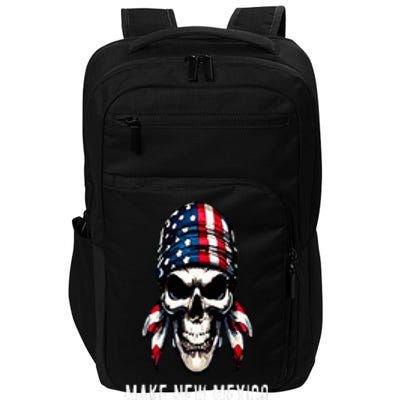 Make New Mexico Red Again Skull Republican Trump 2024 Impact Tech Backpack