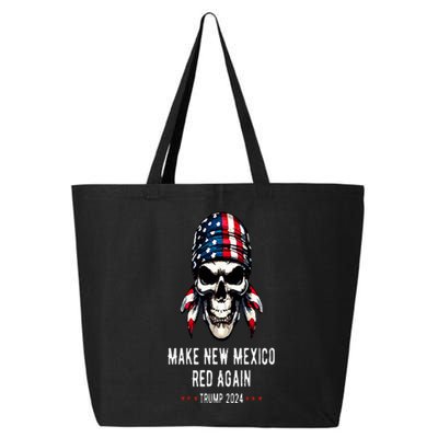 Make New Mexico Red Again Skull Republican Trump 2024 25L Jumbo Tote