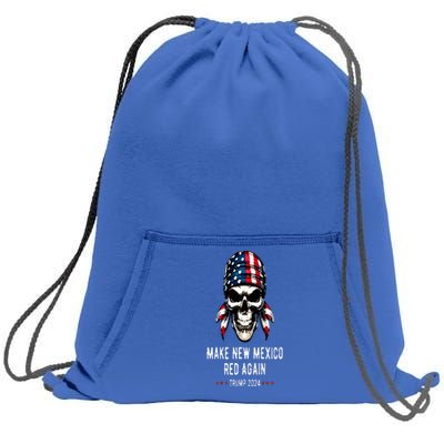 Make New Mexico Red Again Skull Republican Trump 2024 Sweatshirt Cinch Pack Bag