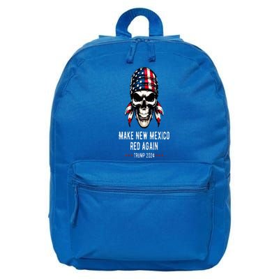 Make New Mexico Red Again Skull Republican Trump 2024 16 in Basic Backpack