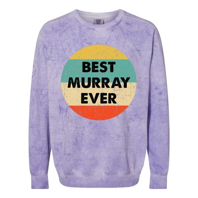 Murray Name Colorblast Crewneck Sweatshirt