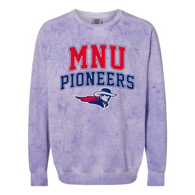 Midamerica Nazarene Mnu Pioneers Arch Vintage Colorblast Crewneck Sweatshirt