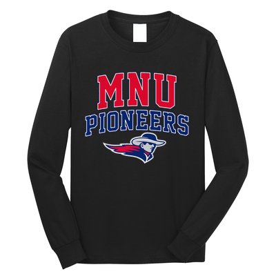 Midamerica Nazarene Mnu Pioneers Arch Vintage Long Sleeve Shirt