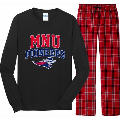 Midamerica Nazarene Mnu Pioneers Arch Vintage Long Sleeve Pajama Set