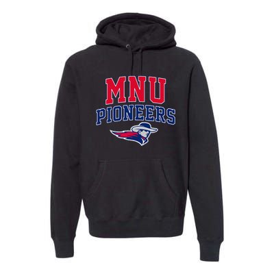 Midamerica Nazarene Mnu Pioneers Arch Vintage Premium Hoodie