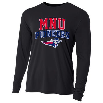 Midamerica Nazarene Mnu Pioneers Arch Vintage Cooling Performance Long Sleeve Crew