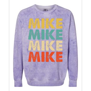 Mike Name Colorblast Crewneck Sweatshirt