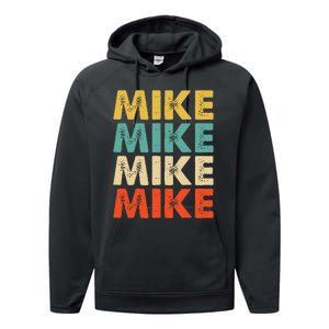 Mike Name Performance Fleece Hoodie