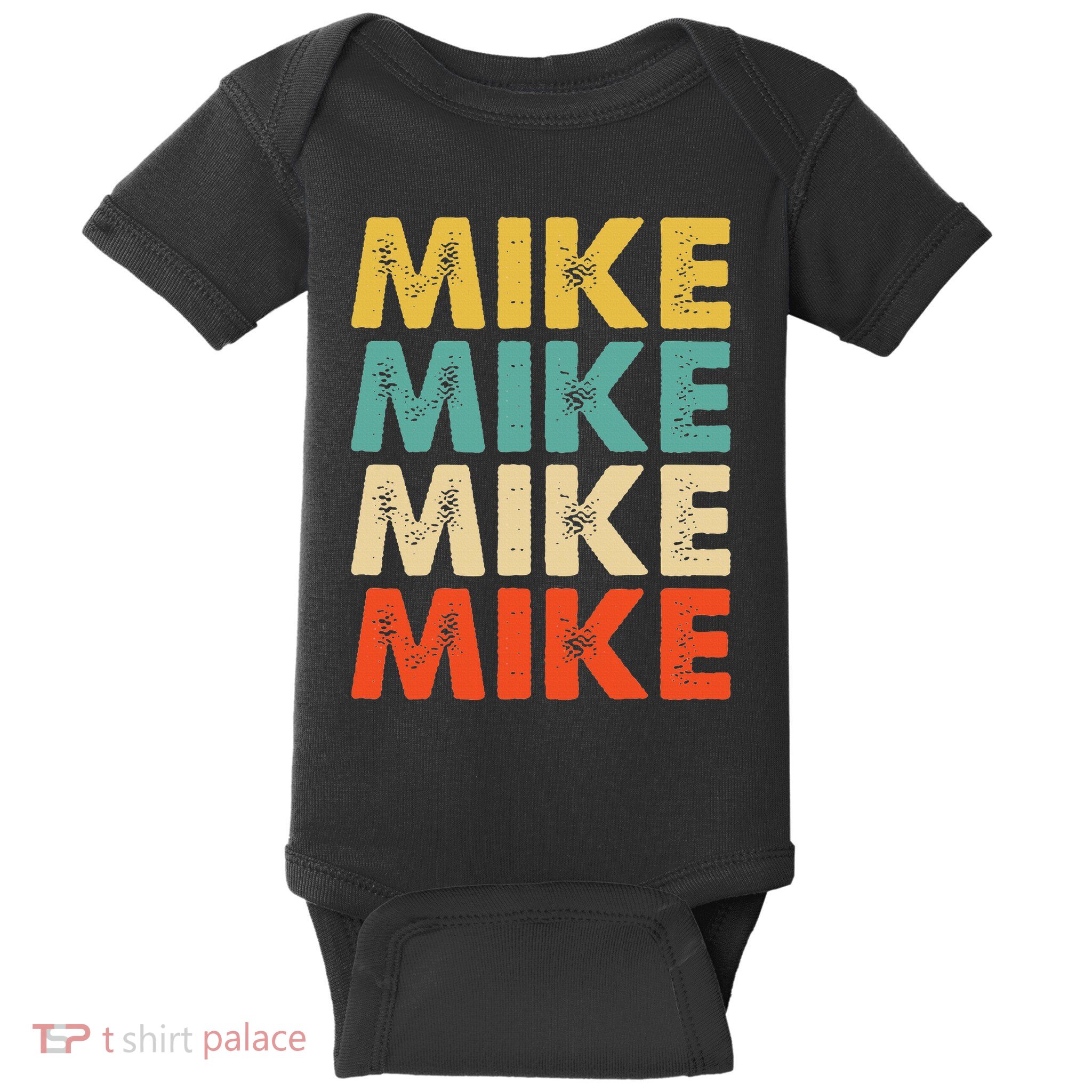 Mike Name Baby Bodysuit