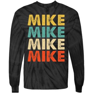 Mike Name Tie-Dye Long Sleeve Shirt