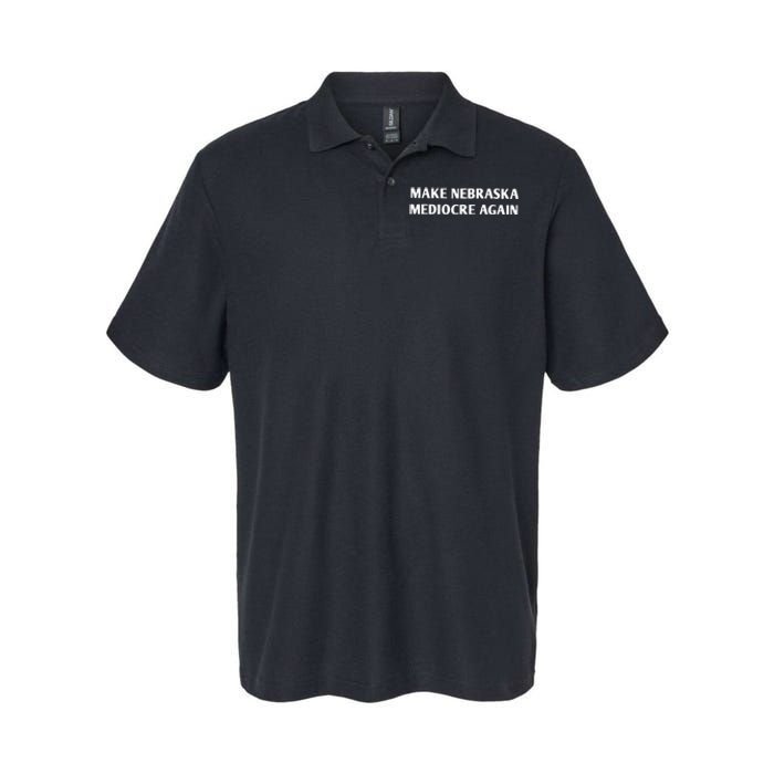 Make Nebraska Mediocre Again Softstyle Adult Sport Polo