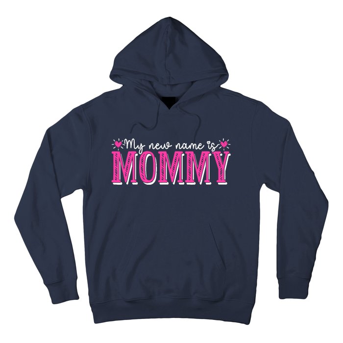 My New Name Is Mommy New Mom Mother's Day Mama Grandma Hoodie