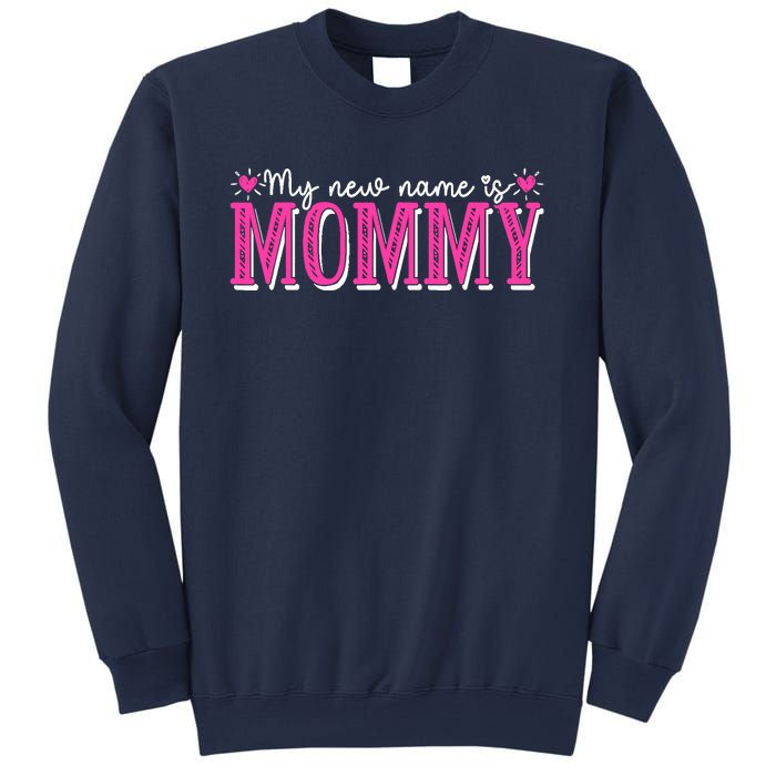 My New Name Is Mommy New Mom Mother's Day Mama Grandma Sweatshirt