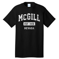 Mcgill Nevada Nv Vintage Sports Established Tall T-Shirt