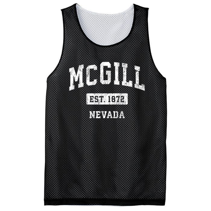 Mcgill Nevada Nv Vintage Sports Established Mesh Reversible Basketball Jersey Tank