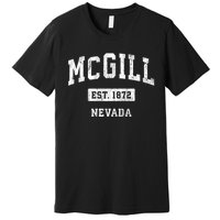 Mcgill Nevada Nv Vintage Sports Established Premium T-Shirt