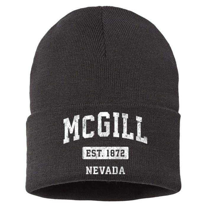 Mcgill Nevada Nv Vintage Sports Established Sustainable Knit Beanie