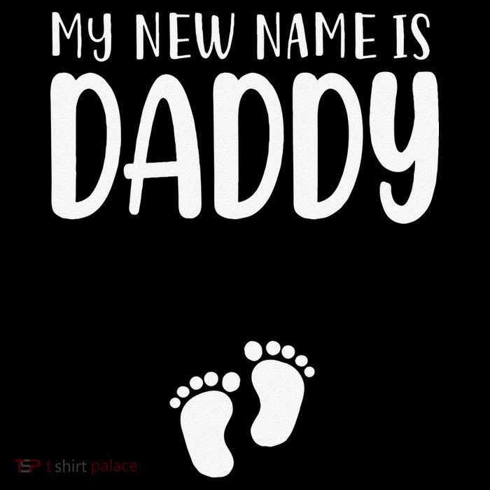My New Name Is Daddy Happy Father Day Pregnancy Announcement Flatbill Hat