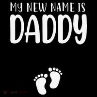 My New Name Is Daddy Happy Father Day Pregnancy Announcement 16 in Basic Backpack