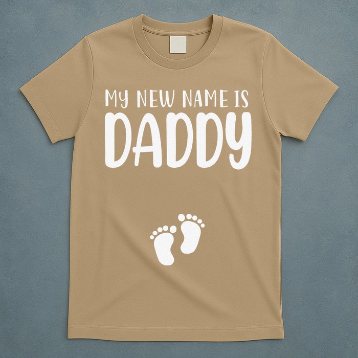 My New Name Is Daddy Happy Father Day Pregnancy Announcement T-Shirt