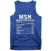 Msn Nurse Nutrition Facts Funny Thanksgiving Christmas Tank Top