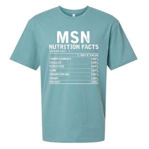 Msn Nurse Nutrition Facts Funny Thanksgiving Christmas Sueded Cloud Jersey T-Shirt